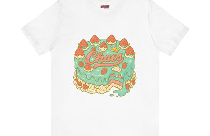 CHAOS BIRTHDAY CAKE GRAPHIC TEE