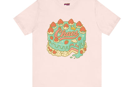 CHAOS BIRTHDAY CAKE GRAPHIC TEE