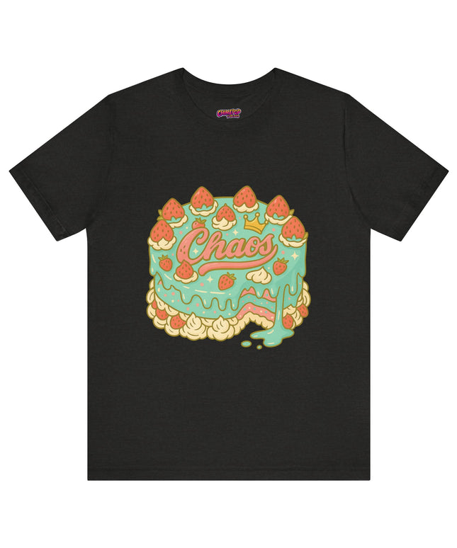 CHAOS BIRTHDAY CAKE GRAPHIC TEE