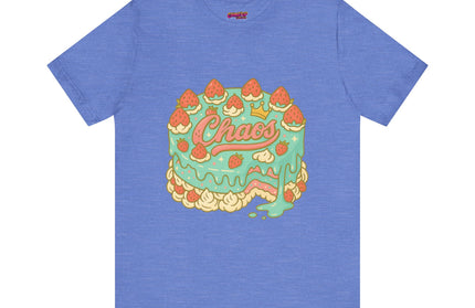 CHAOS BIRTHDAY CAKE GRAPHIC TEE