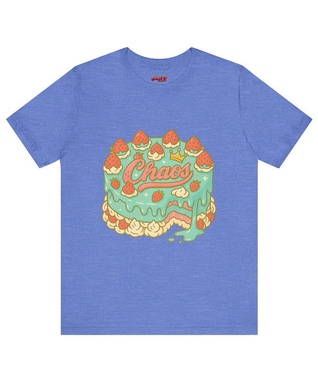 CHAOS BIRTHDAY CAKE GRAPHIC TEE