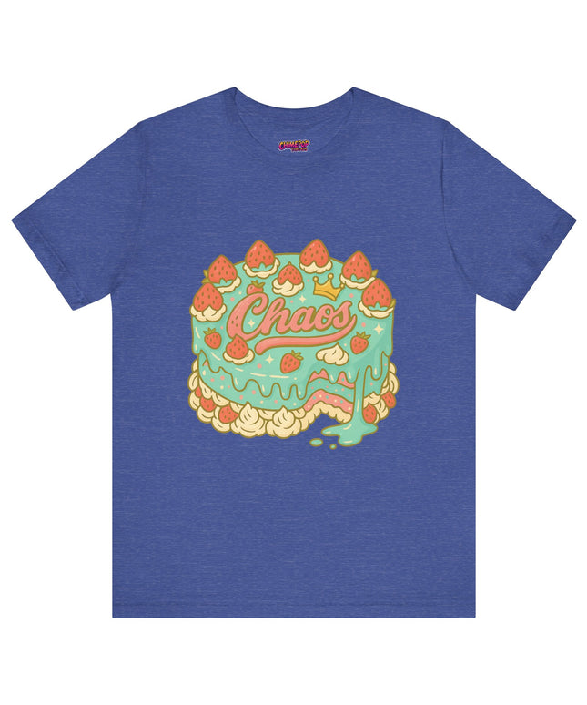 CHAOS BIRTHDAY CAKE GRAPHIC TEE