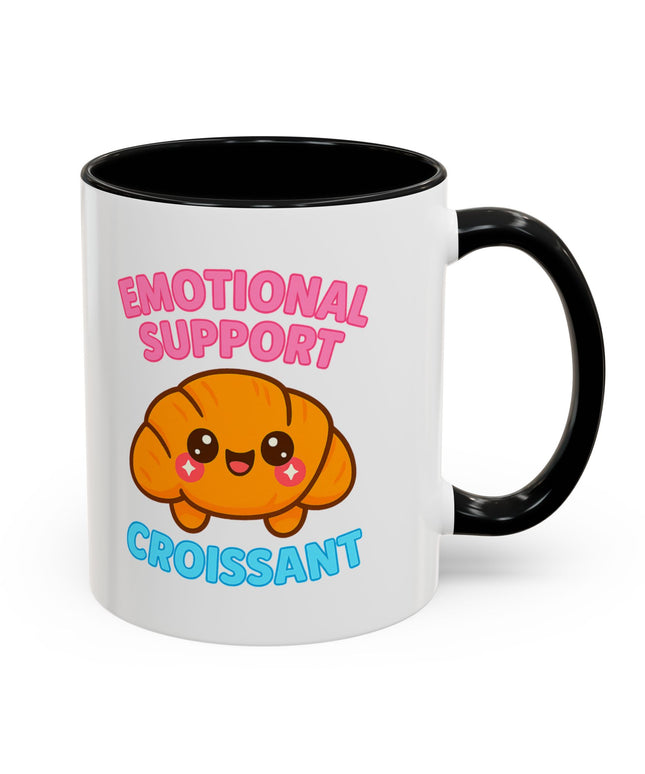 EMOTIONAL SUPPORT CROISSANT COZY MUG