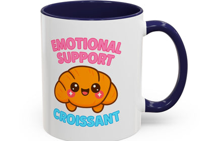 EMOTIONAL SUPPORT CROISSANT COZY MUG