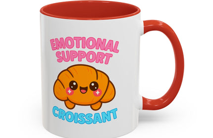 EMOTIONAL SUPPORT CROISSANT COZY MUG