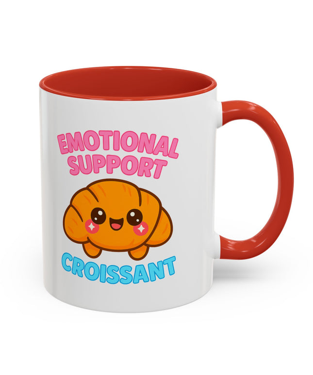 EMOTIONAL SUPPORT CROISSANT COZY MUG