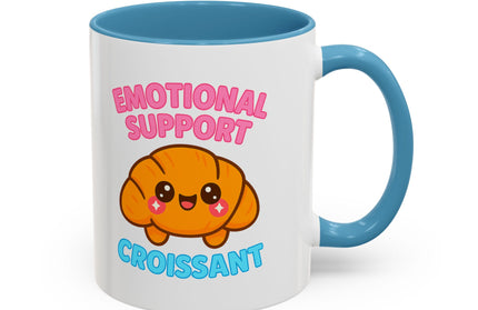 EMOTIONAL SUPPORT CROISSANT COZY MUG