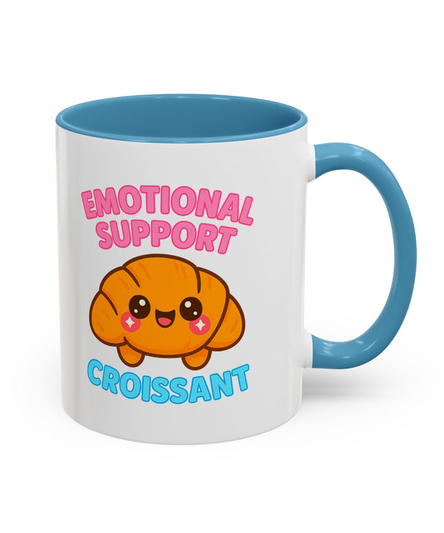 EMOTIONAL SUPPORT CROISSANT COZY MUG