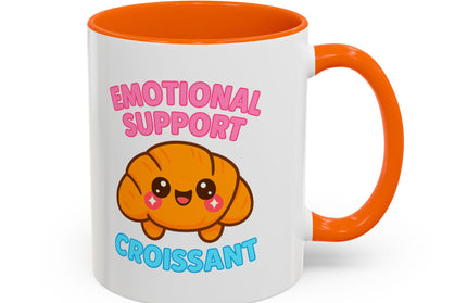EMOTIONAL SUPPORT CROISSANT COZY MUG