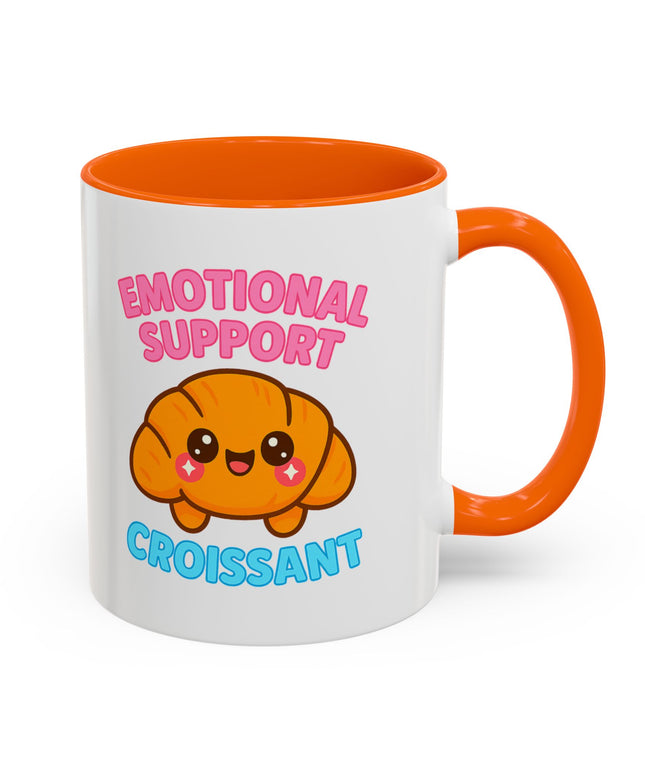 EMOTIONAL SUPPORT CROISSANT COZY MUG