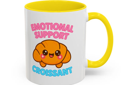 EMOTIONAL SUPPORT CROISSANT COZY MUG