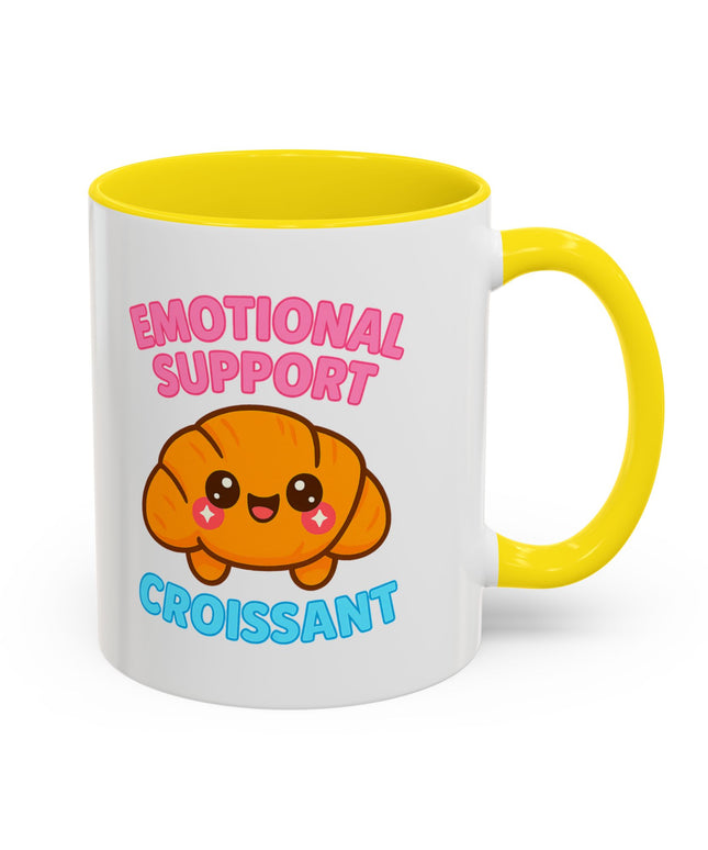 EMOTIONAL SUPPORT CROISSANT COZY MUG