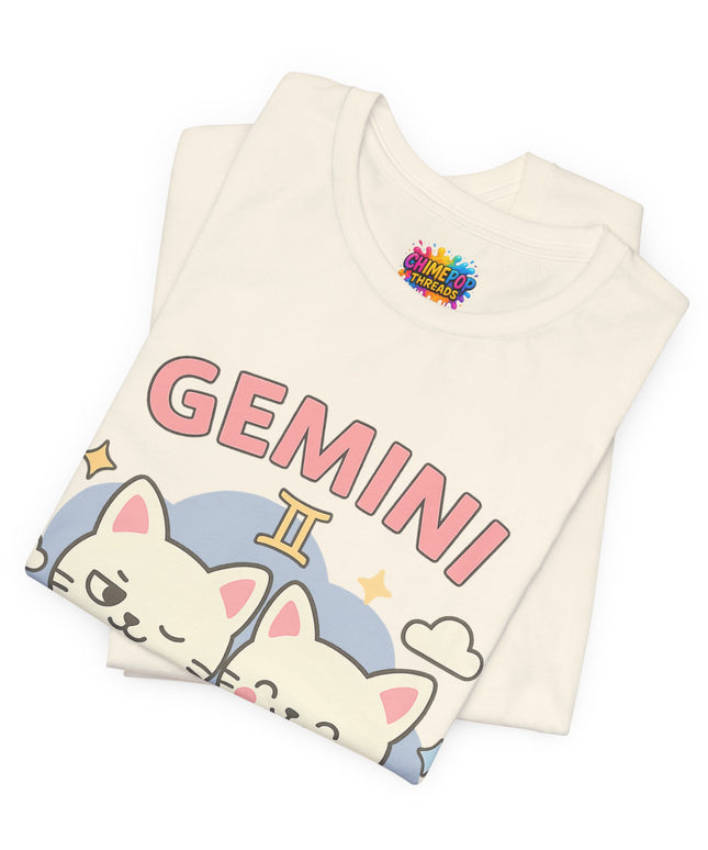 GEMINI ZODIAC - TWO MOODS NO WARNING GRAPHIC TEE