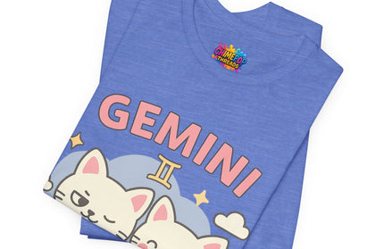 GEMINI ZODIAC - TWO MOODS NO WARNING GRAPHIC TEE
