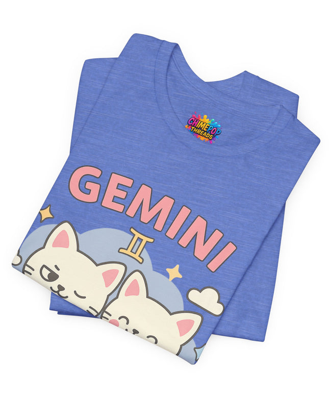 GEMINI ZODIAC - TWO MOODS NO WARNING GRAPHIC TEE