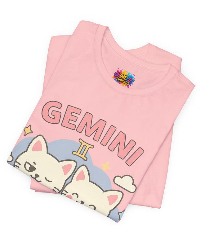 GEMINI ZODIAC - TWO MOODS NO WARNING GRAPHIC TEE