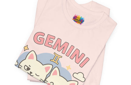 GEMINI ZODIAC - TWO MOODS NO WARNING GRAPHIC TEE