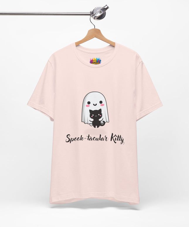 Ghost Hugging Black Cat T-Shirt
