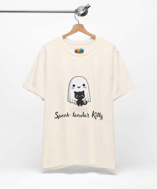 Ghost Hugging Black Cat T-Shirt