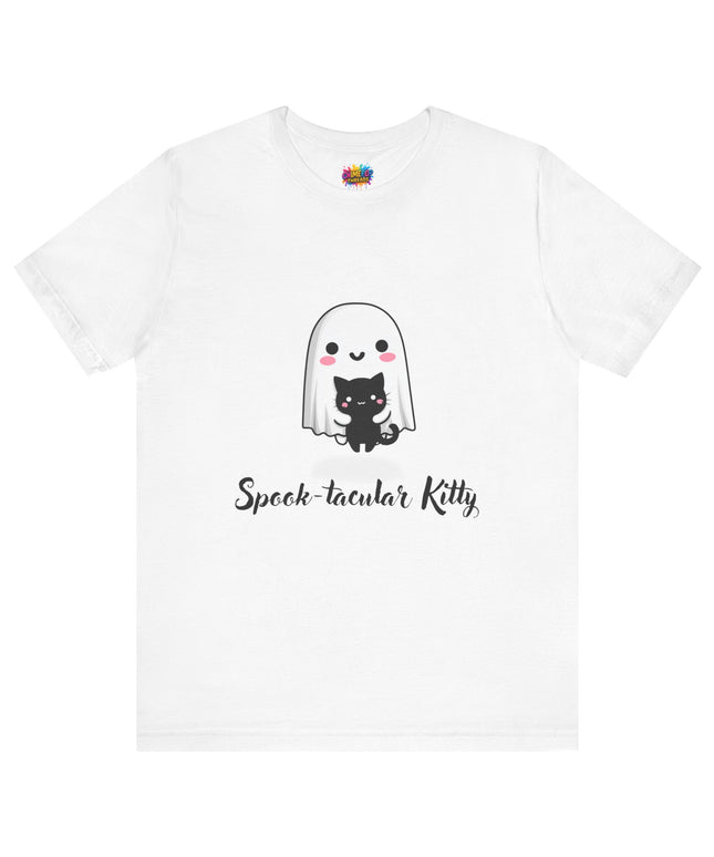 Ghost Hugging Black Cat T-Shirt