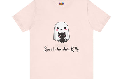 Ghost Hugging Black Cat T-Shirt
