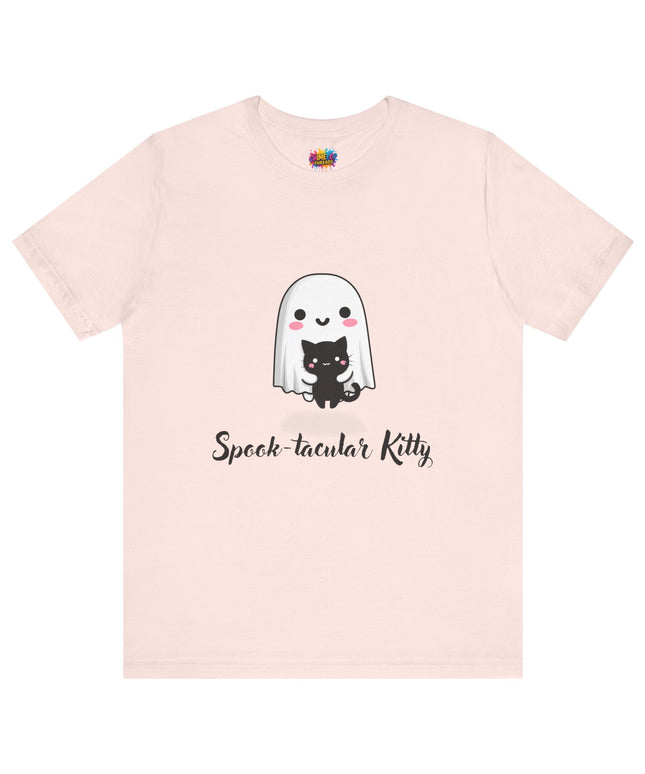 Ghost Hugging Black Cat T-Shirt