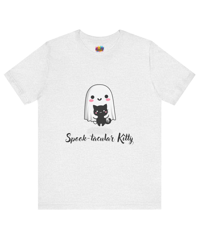 Ghost Hugging Black Cat T-Shirt