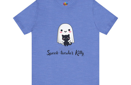 Ghost Hugging Black Cat T-Shirt