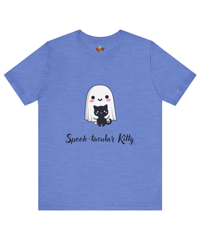 Ghost Hugging Black Cat T-Shirt