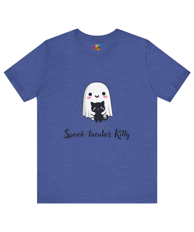 Ghost Hugging Black Cat T-Shirt