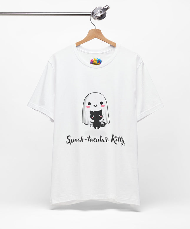 Ghost Hugging Black Cat T-Shirt