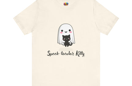 Ghost Hugging Black Cat T-Shirt