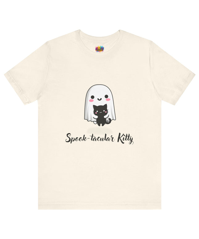 Ghost Hugging Black Cat T-Shirt