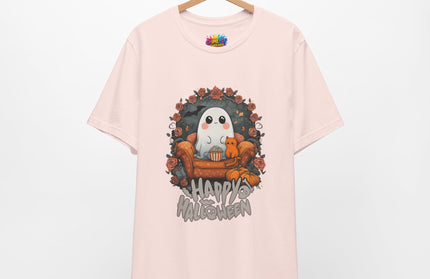 Ghost and Cat Cozy Couch Shirt