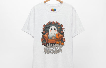 Ghost and Cat Cozy Couch Shirt