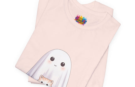Ghost with Three Cats T-Shirt