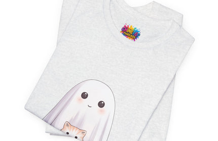 Ghost with Three Cats T-Shirt