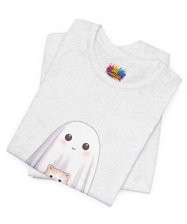 Ghost with Three Cats T-Shirt