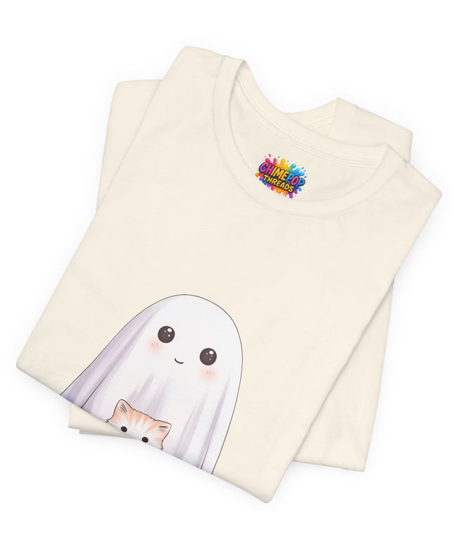 Ghost with Three Cats T-Shirt