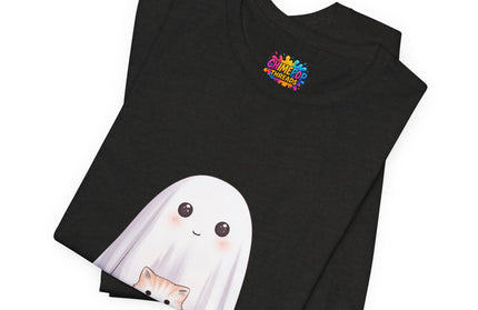 Ghost with Three Cats T-Shirt