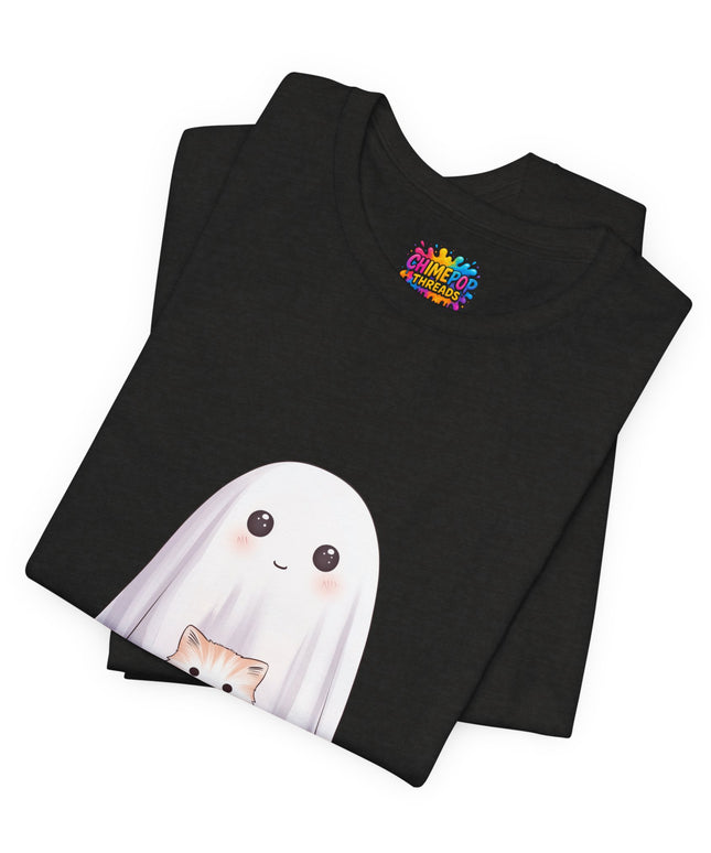 Ghost with Three Cats T-Shirt