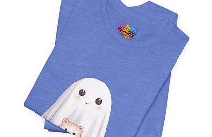 Ghost with Three Cats T-Shirt