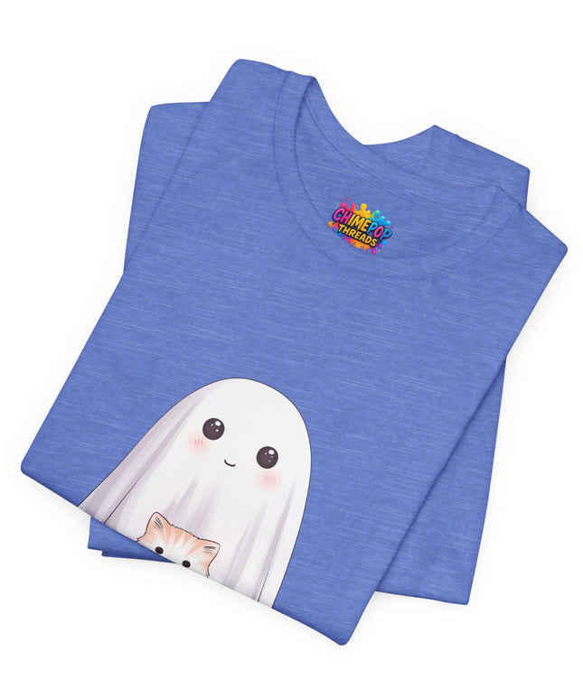 Ghost with Three Cats T-Shirt