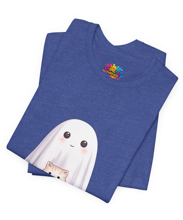 Ghost with Three Cats T-Shirt