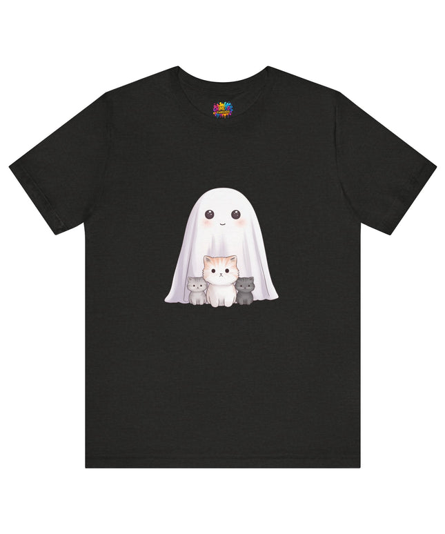 Ghost with Three Cats T-Shirt