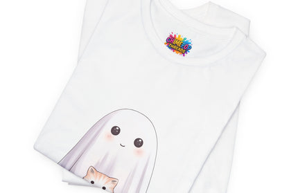Ghost with Three Cats T-Shirt