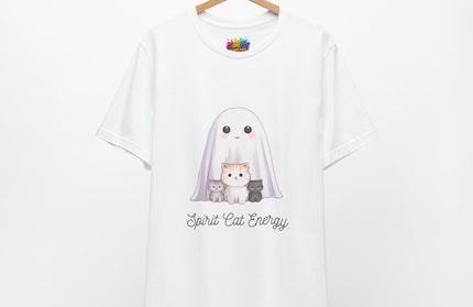 Ghost with Three Cats T-Shirt