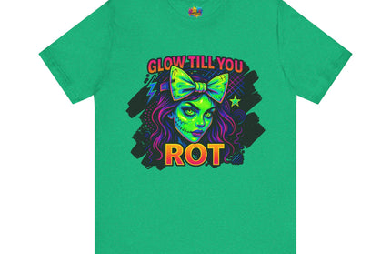 Glow Till You Rot – Neon Zombie Girl Tee