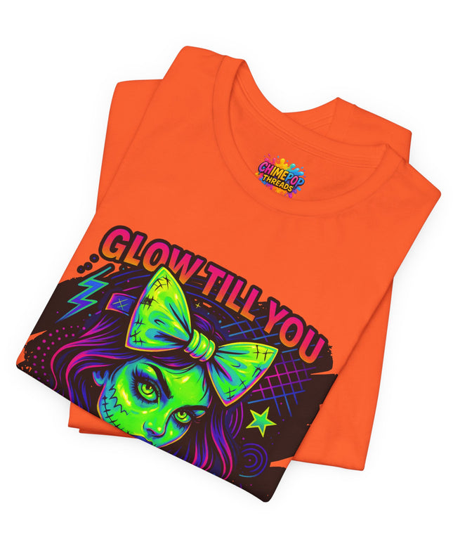 Glow Till You Rot – Neon Zombie Girl Tee