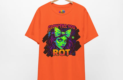 Glow Till You Rot – Neon Zombie Girl Tee